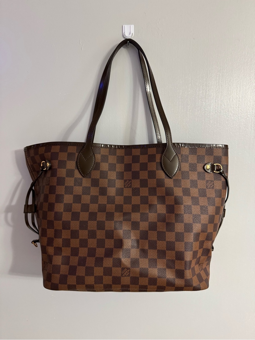 Louis Vuitton Damier Ebene Checkerboard Brown Tote - Picture 11 of 11